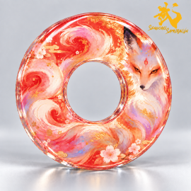 Sakura Kitsune - 桜狐 | Shinai Tsuba Độc Quyền Sengoku Samurai 
