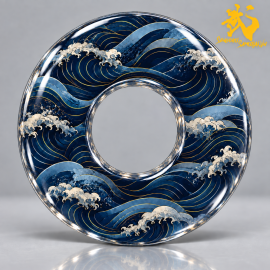 Aonami - 青波 | Shinai Tsuba Độc Quyền Sengoku Samurai 