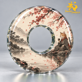 Hanami no Neko Samurai - 花見の猫侍 | Shinai Tsuba Độc Quyền Sengoku Samurai 