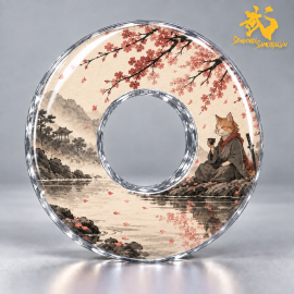 Hanami no Neko Samurai - 花見の猫侍 | Shinai Tsuba Độc Quyền Sengoku Samurai 