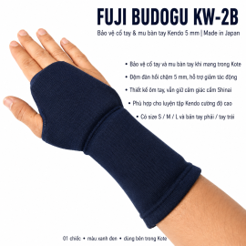 FUJI BUDOGU KW-2B – BẢO VỆ CỔ TAY & MU BÀN TAY KENDO 5MM | MADE IN JAPAN 