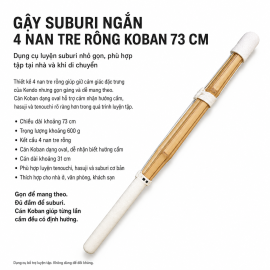 SUBURITO 0.6KG NGẮN 4 NAN TRE RỖNG KOBAN 73CM 