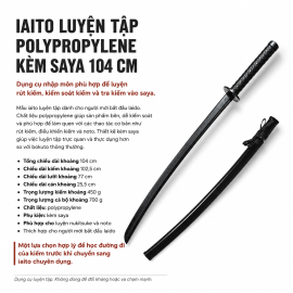 IAITO LUYỆN TẬP POLYPROPYLENE KÈM SAYA 104CM 