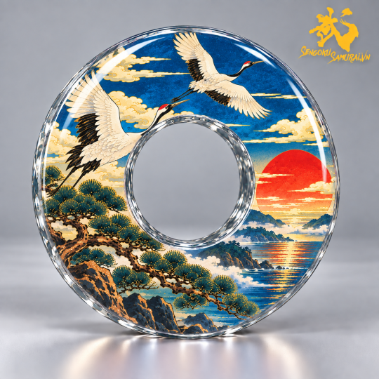Chim - Hạc - Cò - Nhóm 1 (3 mẫu) | Shinai Tsuba Độc Quyền Sengoku Samurai 