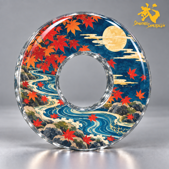 Phong cảnh Nhật Bản - Nhóm 2 (3 mẫu) | Shinai Tsuba Độc Quyền Sengoku Samurai 