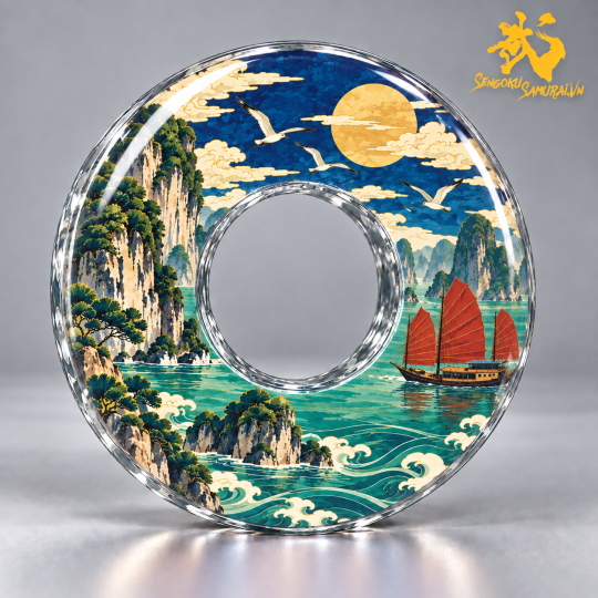 Danh lam và phong cảnh Việt Nam - Nhóm 1 (4 mẫu) | Shinai Tsuba Độc Quyền Sengoku Samurai 