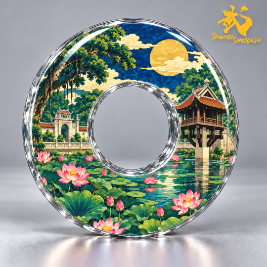 Danh lam và phong cảnh Việt Nam - Nhóm 3 (4 mẫu) | Shinai Tsuba Độc Quyền Sengoku Samurai 