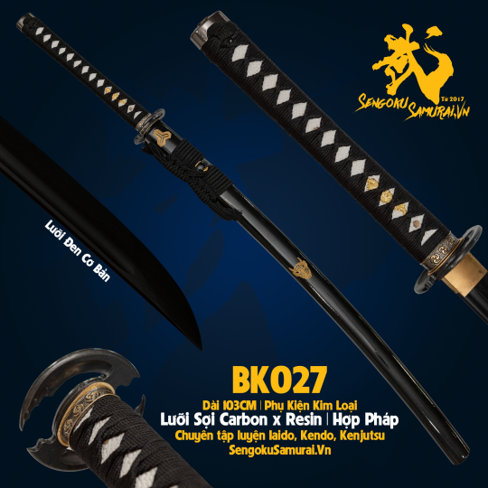 BK027 | Kiếm Nhật Phi Kim Tổng Hợp 