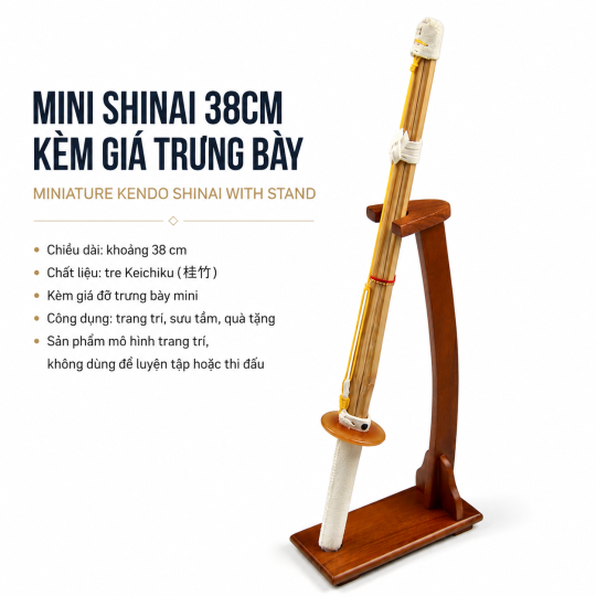 MINI SHINAI 38CM KÈM GIÁ TRƯNG BÀY 