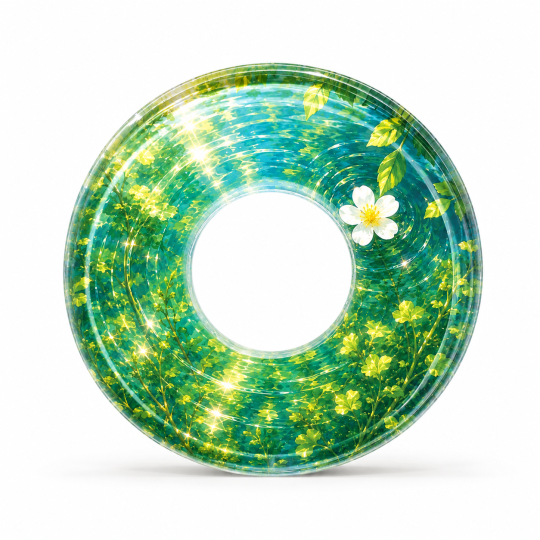 FLORAL | Shinai Tsuba Nhựa Cứng 