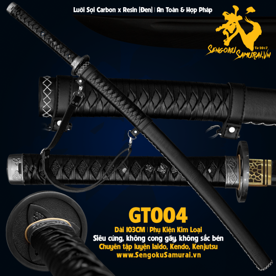 GT004 | Kiếm Nhật Phi Kim Tổng Hợp 