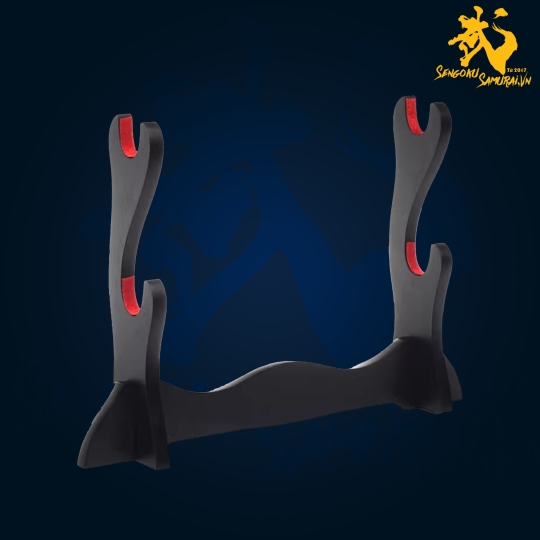 Kệ Gỗ | Giá Đỡ Kiếm 2 Tầng 