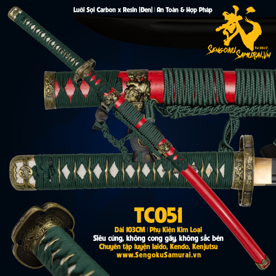 TC051 | Kiếm Nhật Phi Kim Tổng Hợp 