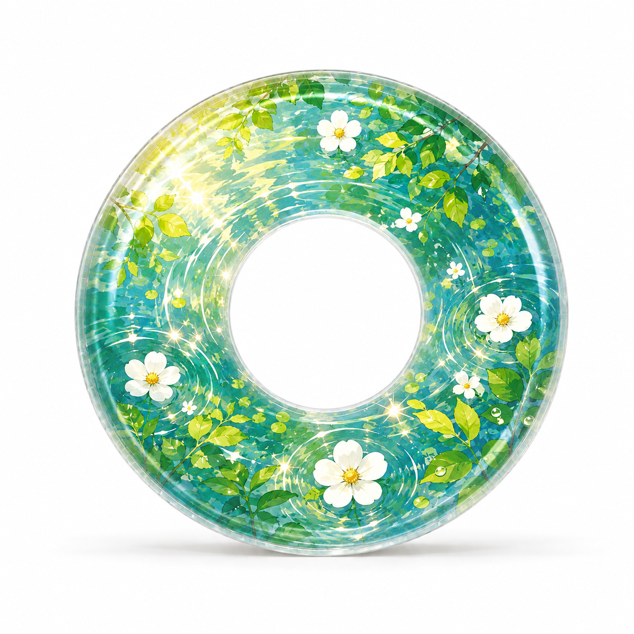 FLORAL | Shinai Tsuba Nhựa Cứng 