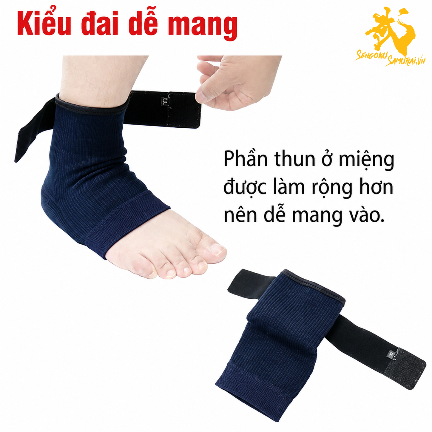 Bảo Vệ Gót Chân Kendo Nhật Bản KA-2V – Có Đai Cố Định 