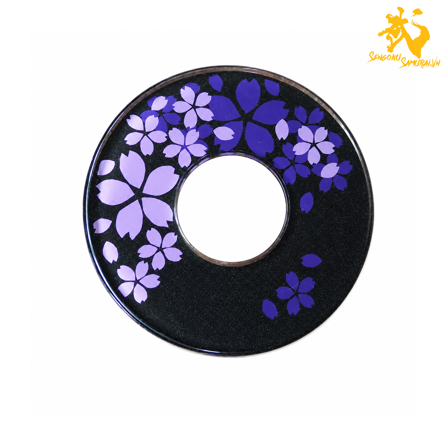 NISOZAKURA | Shinai Tsuba Nhị Trùng Sakura – Hộ Thủ Shinai Họa Tiết Hoa Anh Đào Hai Lớp 